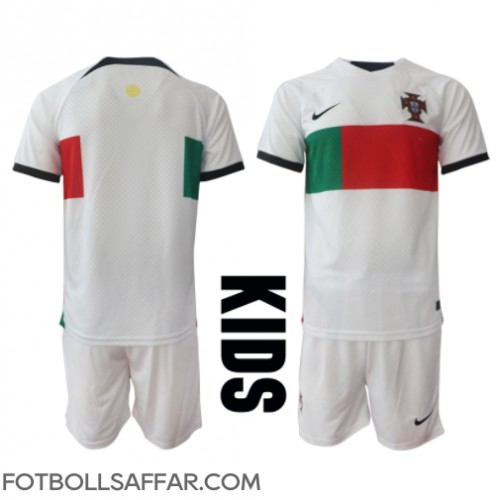 Portugal Bortadräkt Barn VM 2022 Kortärmad (+ Korta byxor)
